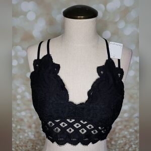 Anemone Black Lace Bralette